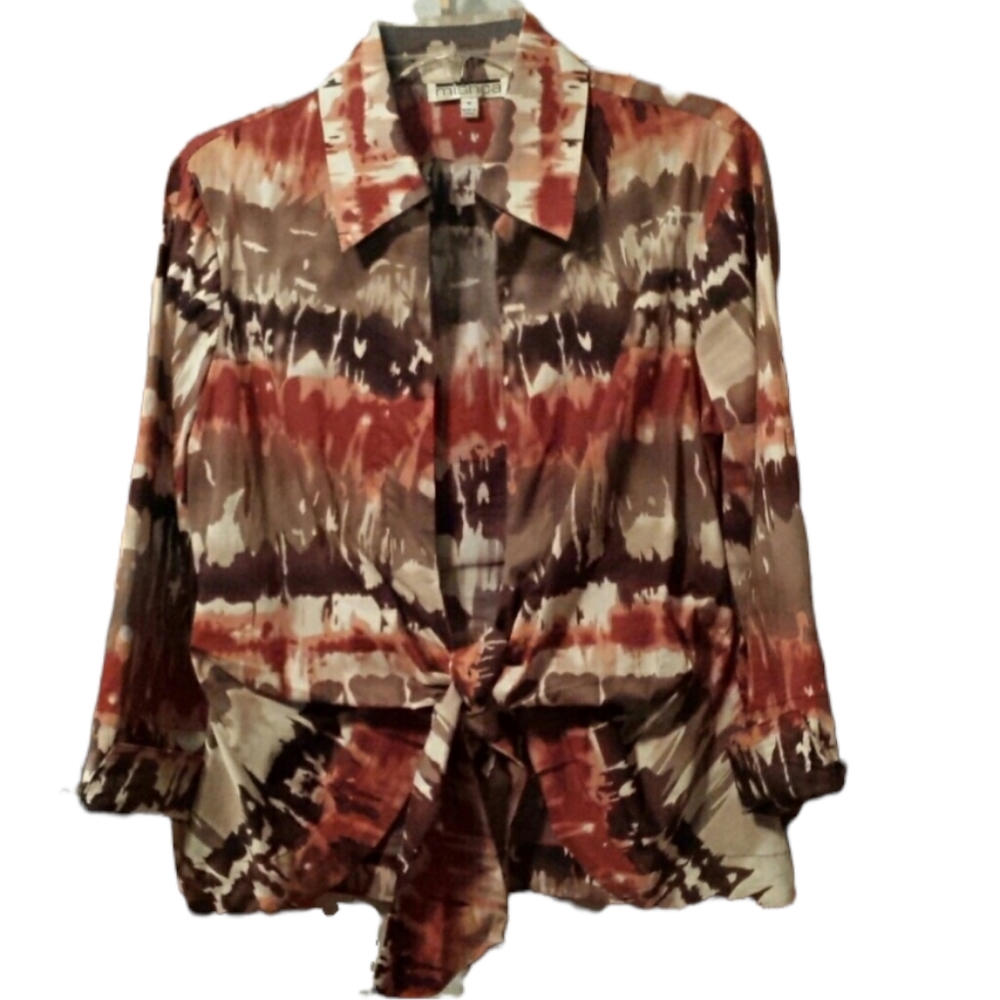 Mischa Wrap Knot Tie Top sz M